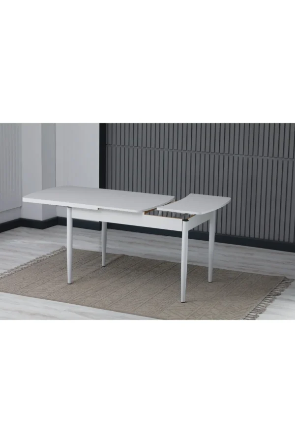 BEYAZ MDF 80 X 130 AÇILABİLİR MUTFAK MASASI - Görsel 2